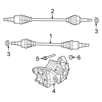 Dodge OE - Rear Suspension - Drive Axles (AWD)