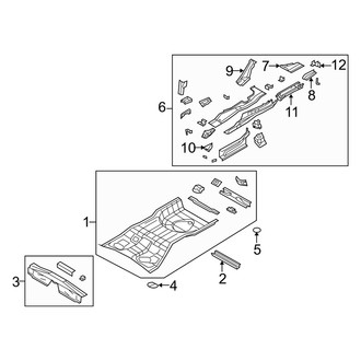 Dodge OE - Rear Body & Floor - Floor & Rails