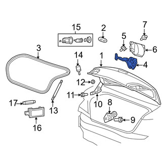 Dodge OE - Rear Deck Lid Latch
