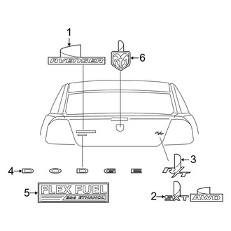Dodge OE - Trunk Lid - Exterior Trim