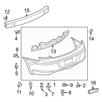 Dodge OE - Rear Bumper - Bumper & Components