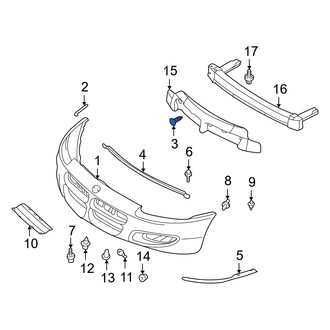 Dodge OE - Rear Bumper Cover Retainer