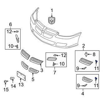 Dodge OE - Grille Nut