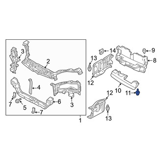 Dodge OE - Radiator Support Air Deflector Bolt