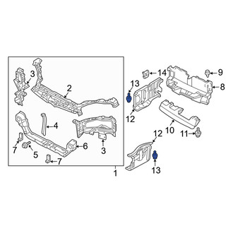 Dodge OE - Radiator Support Air Deflector Bolt