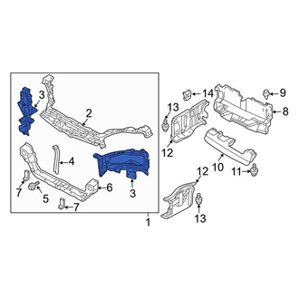 Dodge OE - Front Left Radiator Support Side Panel