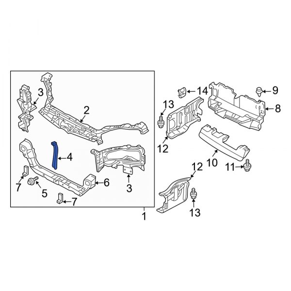 Radiator Support Panel