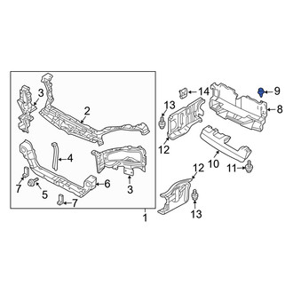 Dodge OE - Radiator Support Splash Shield Clip