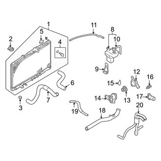 Dodge OE - Cooling - Radiator & Components (Coupe X Engine VIN Character)
