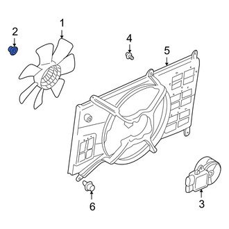 Dodge OE - A/C Condenser Fan Assembly Nut