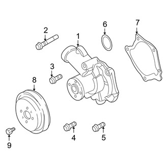 Dodge OE - Cooling - Water Pump (Coupe X Engine VIN Character)
