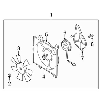 Dodge OE - Air Conditioner & Heater - Condenser Fan (Coupe)