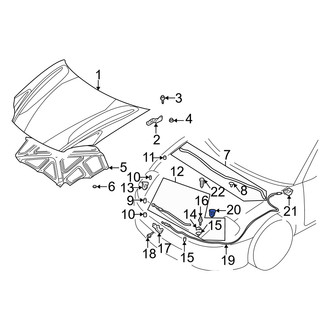 Dodge OE - Hood Release Cable Clip
