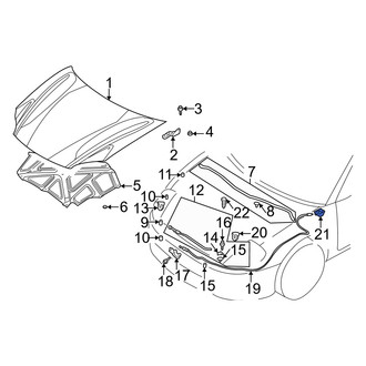 Dodge OE - Front Hood Release Handle