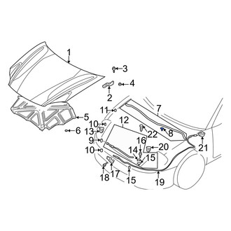 Dodge OE - Hood Seal Clip