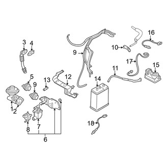Dodge OE - Emission System - Emission Components (Coupe 3.0L)