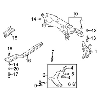Dodge OE - Front Suspension - Suspension Components (Coupe G Engine VIN Character)