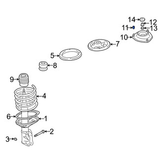 Dodge OE - Front Suspension Strut Mount Nut