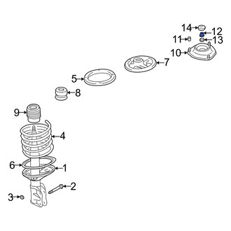 Dodge OE - Front Suspension Strut Mount Nut