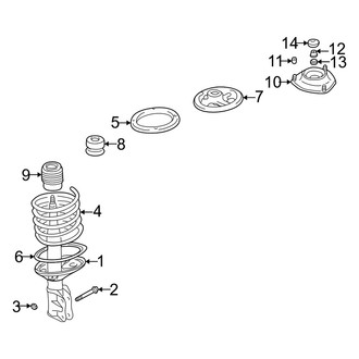 Dodge OE - Front Suspension - Struts & Components (Coupe)