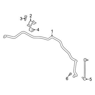 Dodge OE - Front Suspension - Stabilizer Bar & Components (Coupe G / H Engine VIN Character)