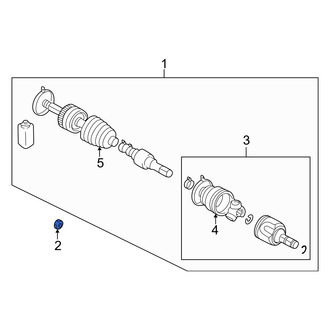 Dodge OE - Front Axle Nut