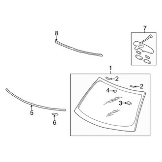 Dodge OE - Windshield - Glass (Coupe)