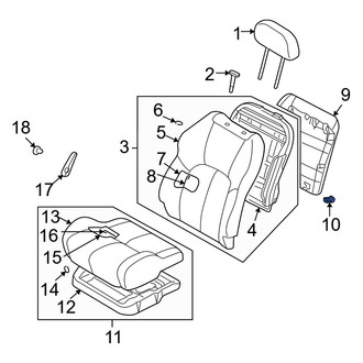 Dodge OE - Seat Back Panel Hardware Kit