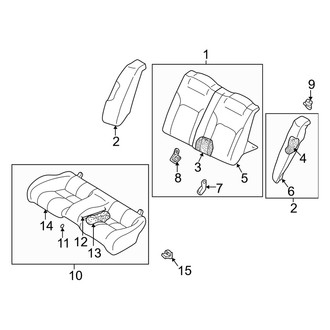 Dodge OE - Rear Seat Cushion Foam