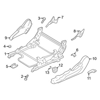 Dodge OE - Seats & Tracks - Tracks & Components (Manual Driver Seat), (Coupe)