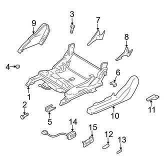 Dodge OE - Seats & Tracks - Tracks & Components (Power Driver Seat), (Coupe)