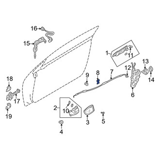 Dodge OE - Left Door Latch Cable Clip