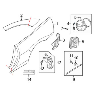 Dodge OE - Fuel Door Bumper