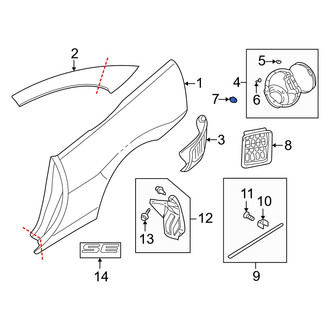 Dodge OE - Fuel Door Bumper