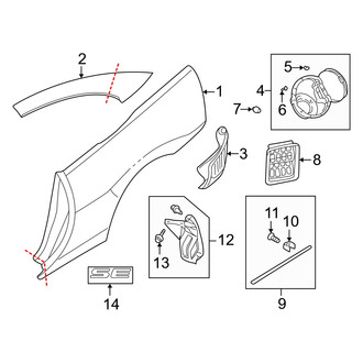 Dodge OE - Quarter Panel & Components (Coupe)