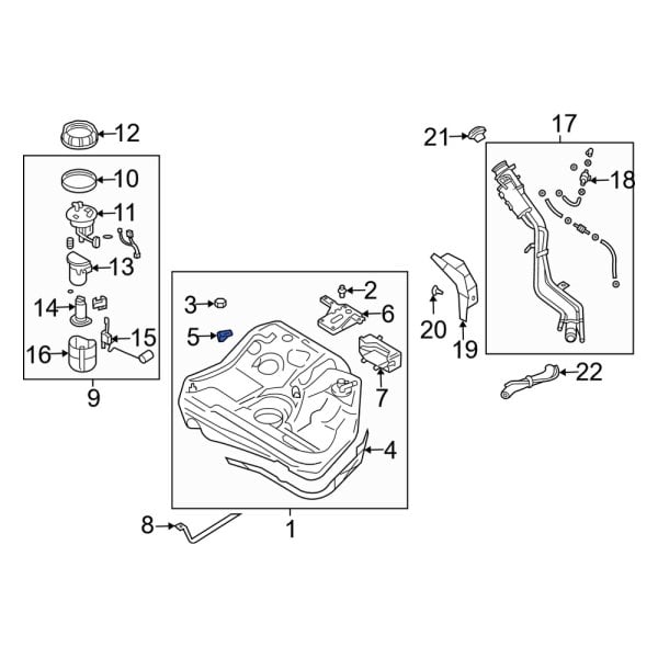 Dodge OE MD322973 Fuel Tank Pressure Sensor