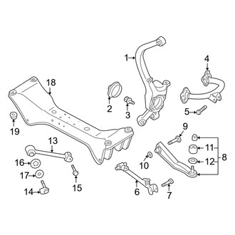 Dodge OE - Rear Suspension - Suspension Components (Coupe R / X Engine VIN Character)