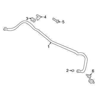 Dodge OE - Rear Suspension - Stabilizer Bar & Components (Coupe)