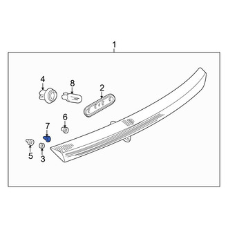 Dodge OE - Center High Mount Stop Light Clip
