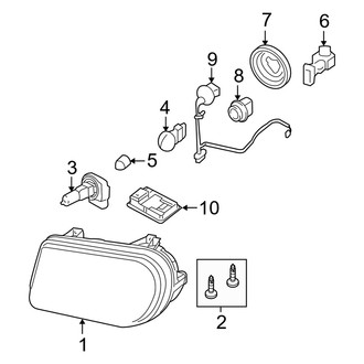 Dodge OE - Front Lamps - Headlamp Components