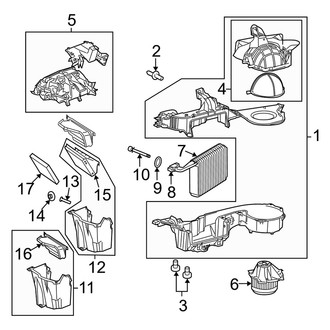 Dodge OE - Air Conditioner & Heater - Evaporator & Heater Components