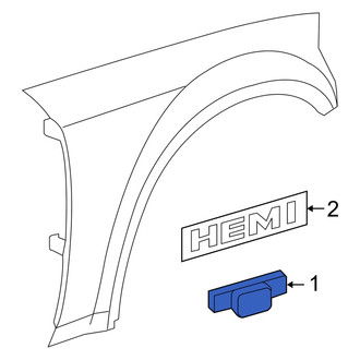 Dodge OE - Left Fender Molding