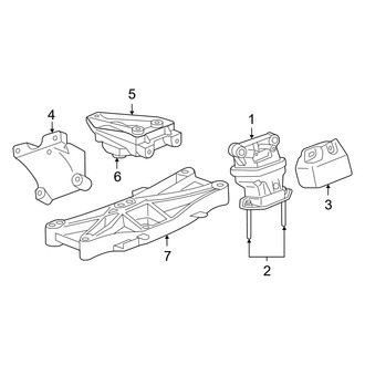 Dodge OE - Engine & Transmission Mounting (2.7L)