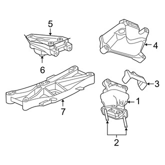 Dodge OE - Engine & Transmission Mounting (RWD 3.5L)