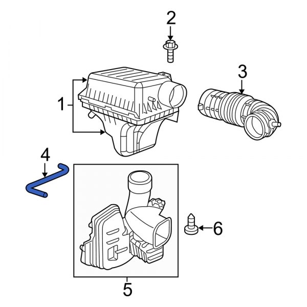 Engine Air Intake Hose