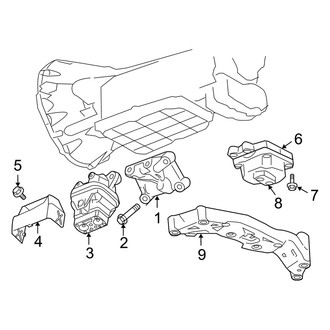 Dodge OE - Engine & Transmission Mounting (AWD 5.7L)