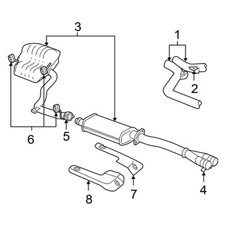 Dodge OE - Exhaust System - Exhaust Components (2.7L)