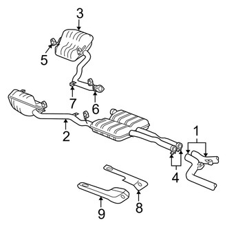 Dodge OE - Exhaust System - Exhaust Components (5.7L)