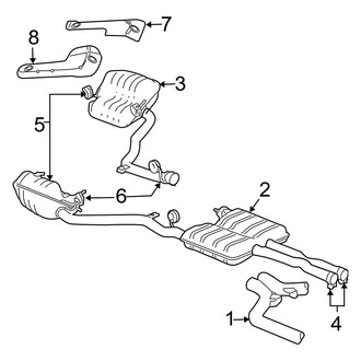 Dodge OE - Exhaust System - Exhaust Components (6.1L)