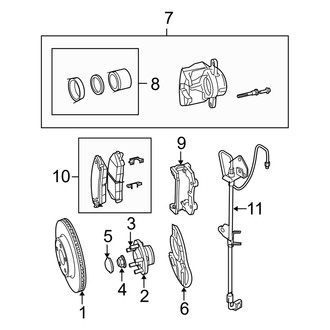 Dodge OE - Front Suspension - Brake Components